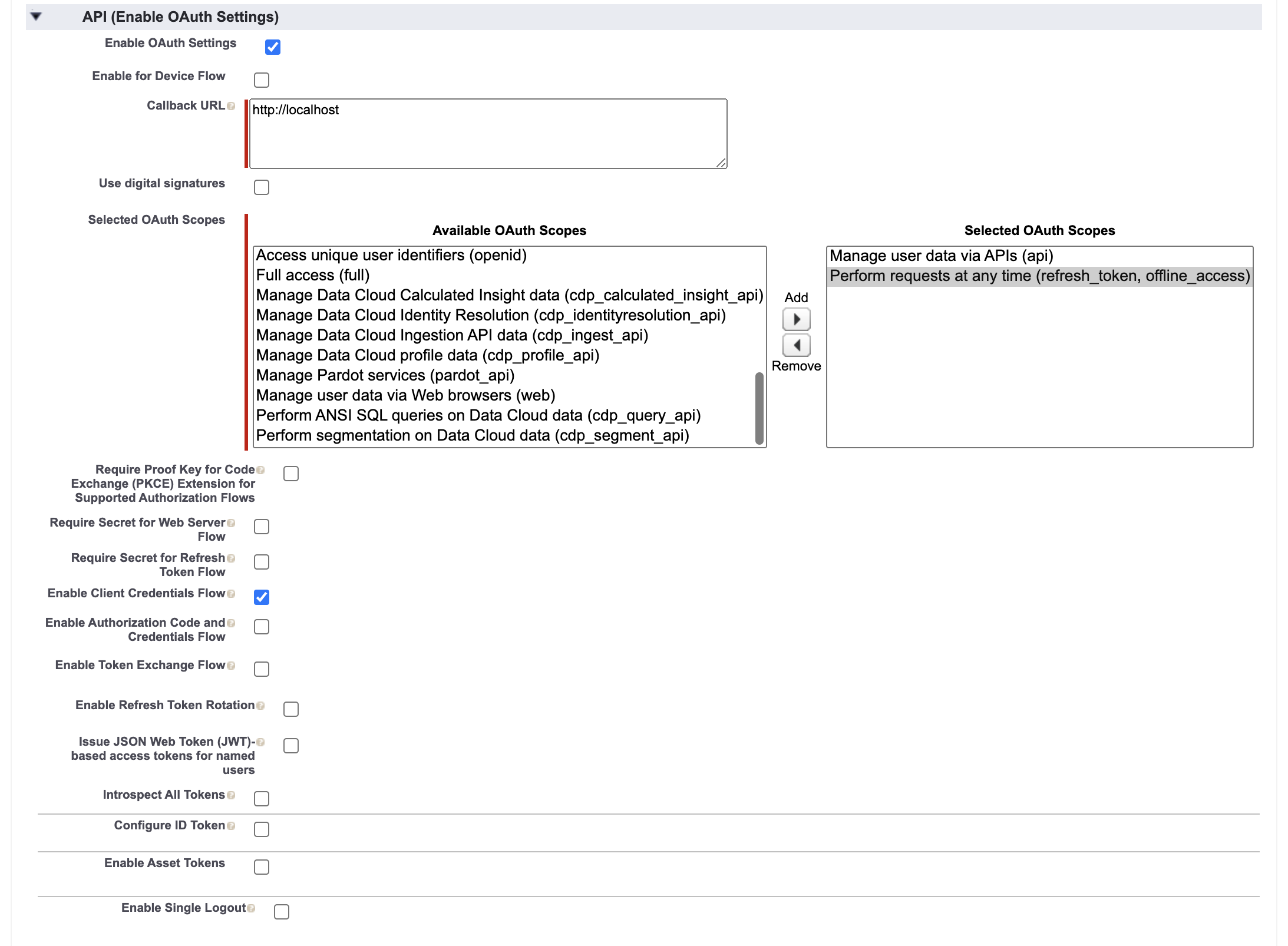 Creating the xAPI Actions Connected App - Globebyte Documentation