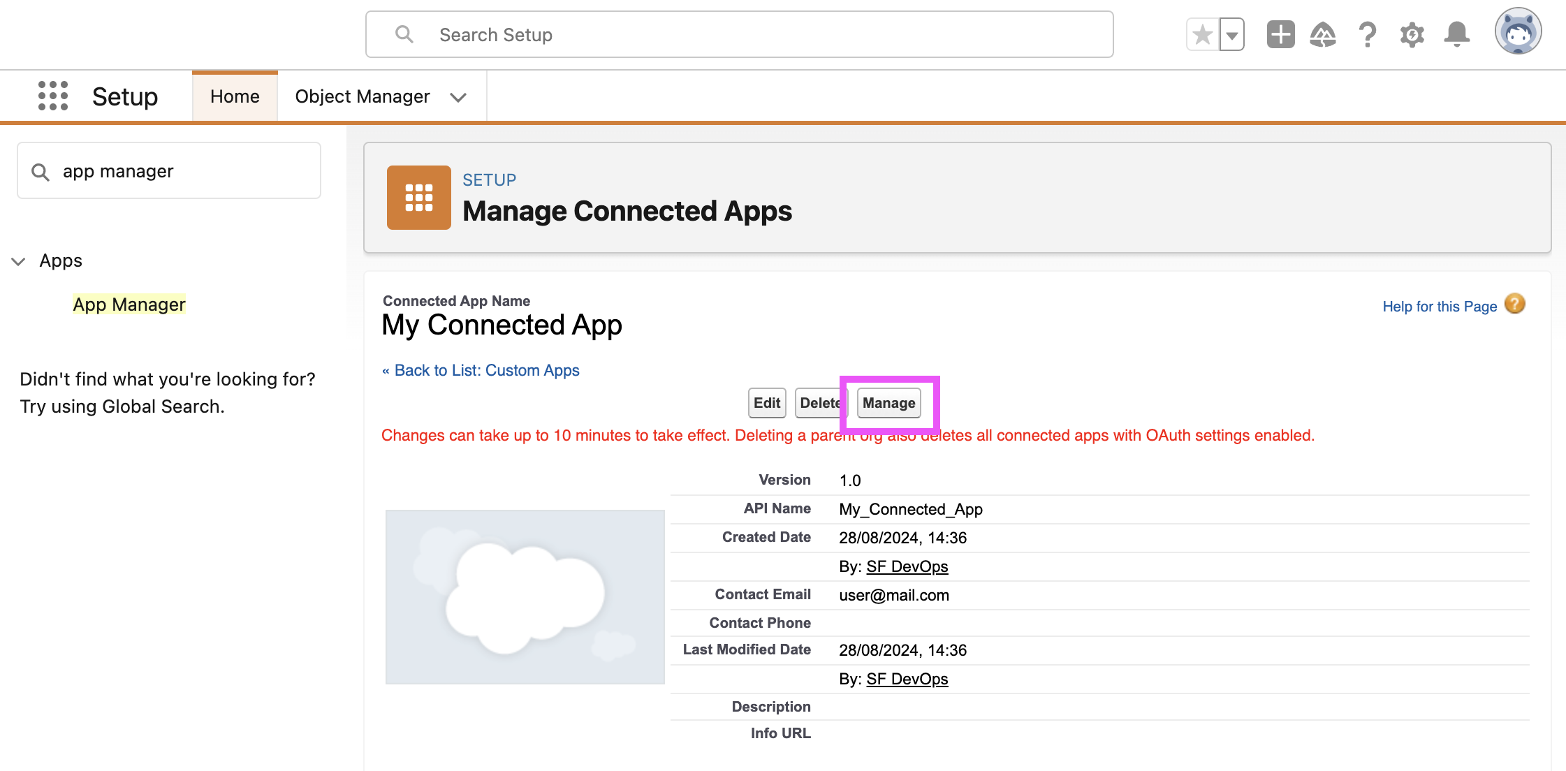 Creating the xAPI Actions Connected App - Globebyte Documentation