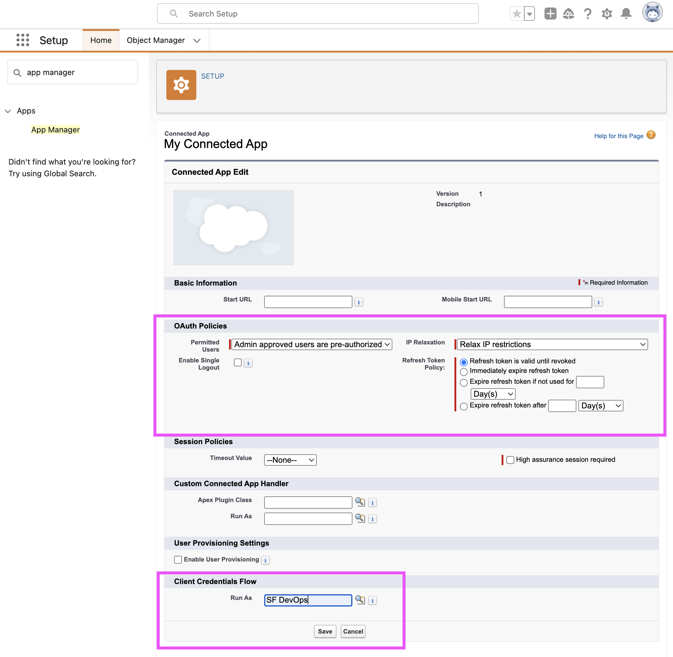 Creating the xAPI Actions Connected App - Globebyte Documentation