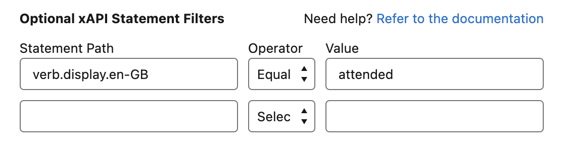 Filtering xAPI Statements - Globebyte Documentation