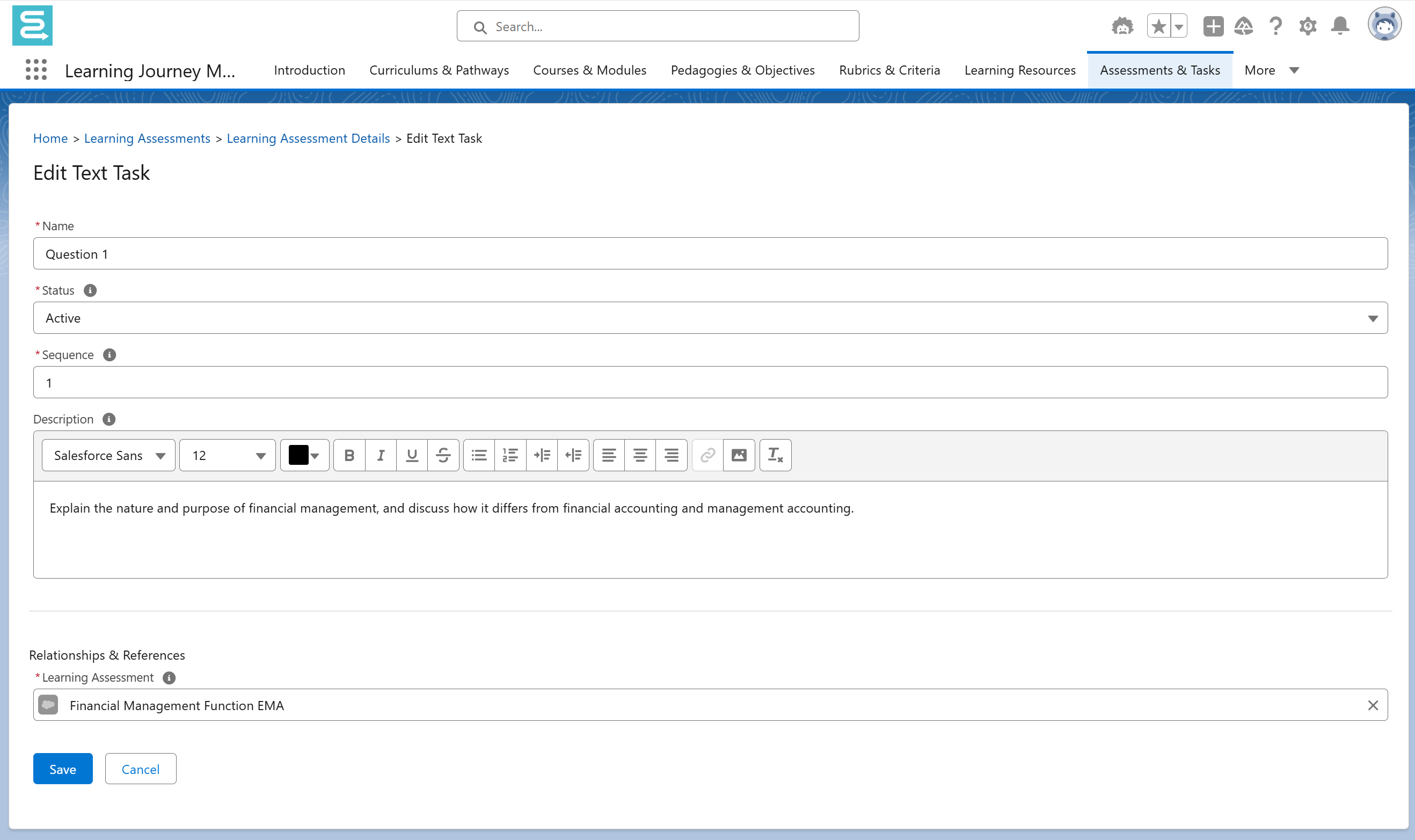 Assessments & Tasks - Globebyte Documentation