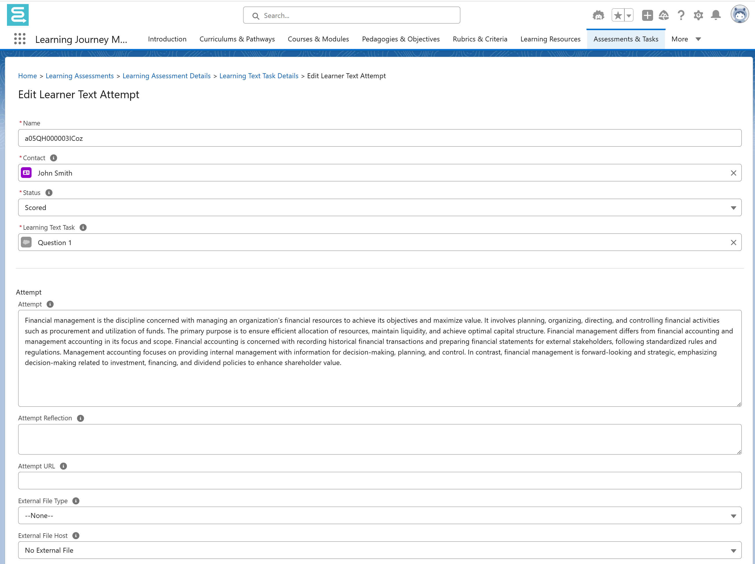 Assessments & Tasks - Globebyte Documentation
