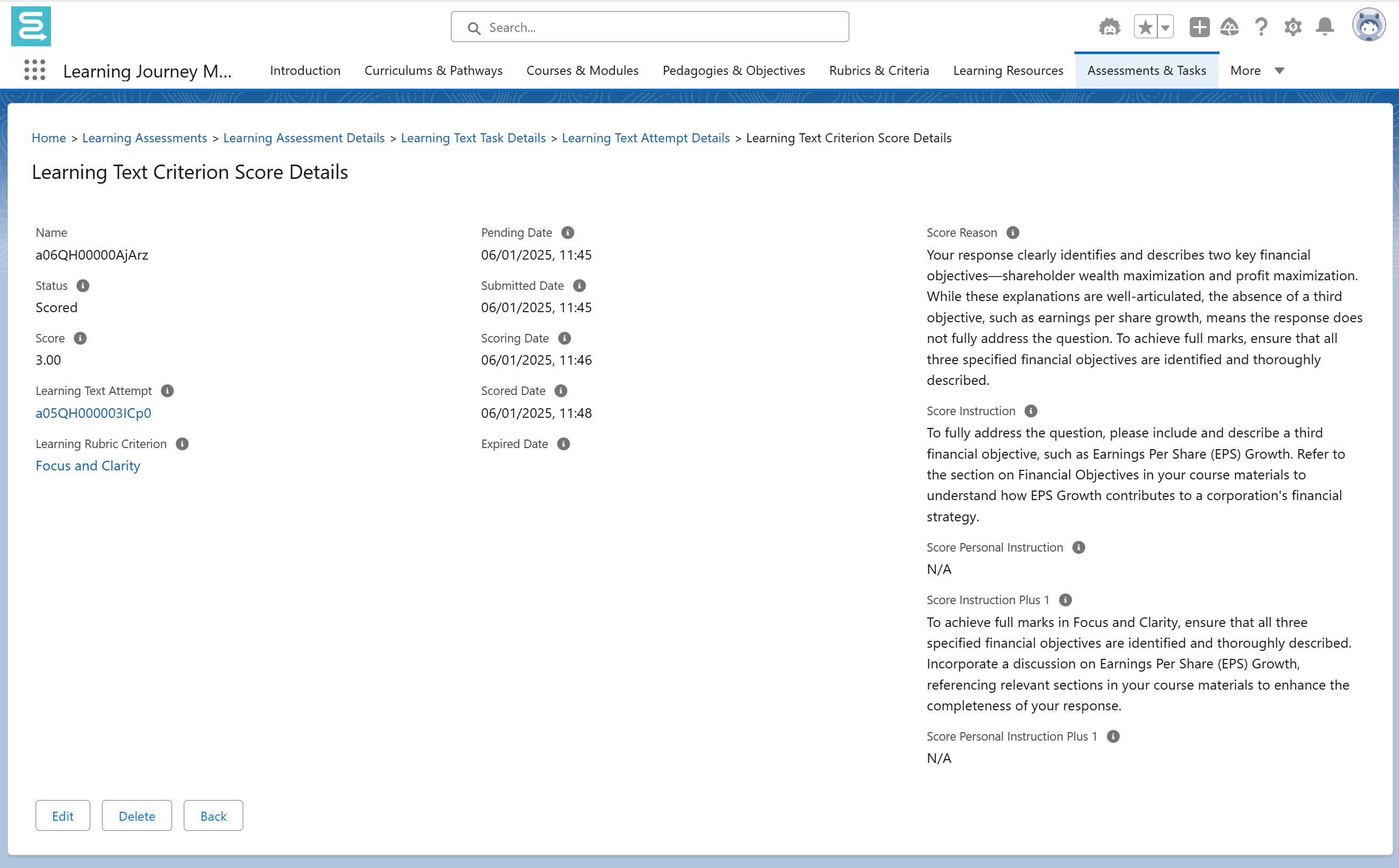 Assessments & Tasks - Globebyte Documentation