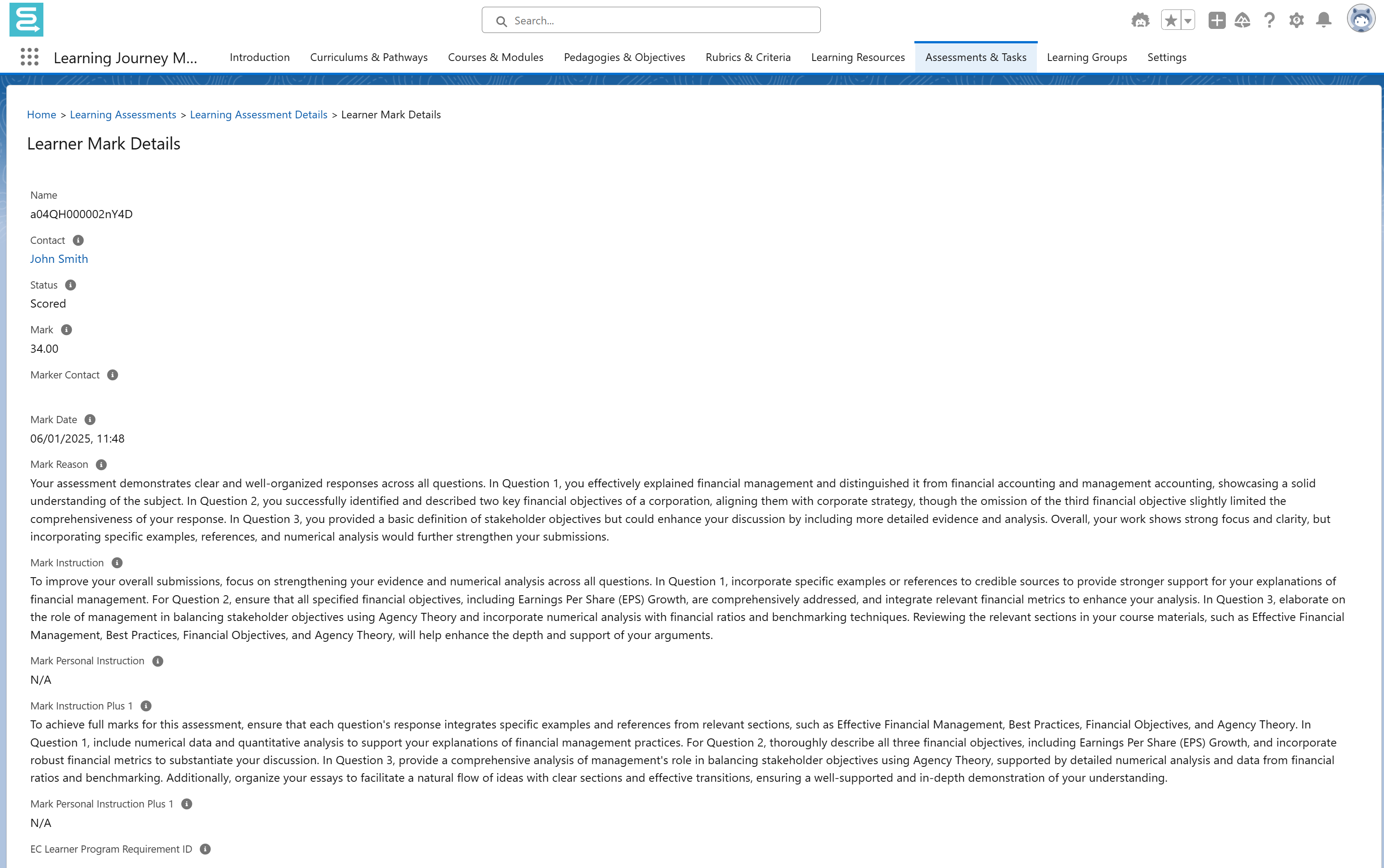 Assessments & Tasks - Globebyte Documentation