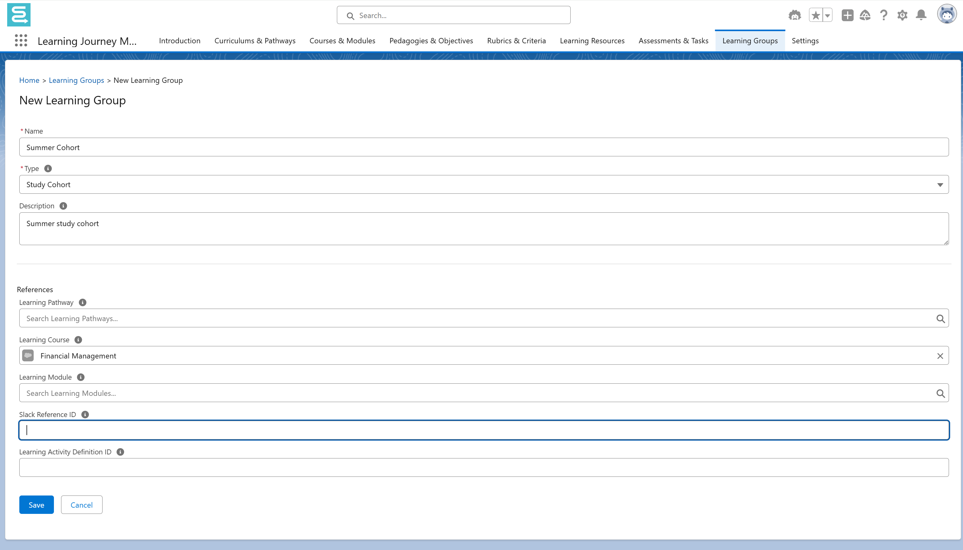 Learning Groups - Globebyte Documentation