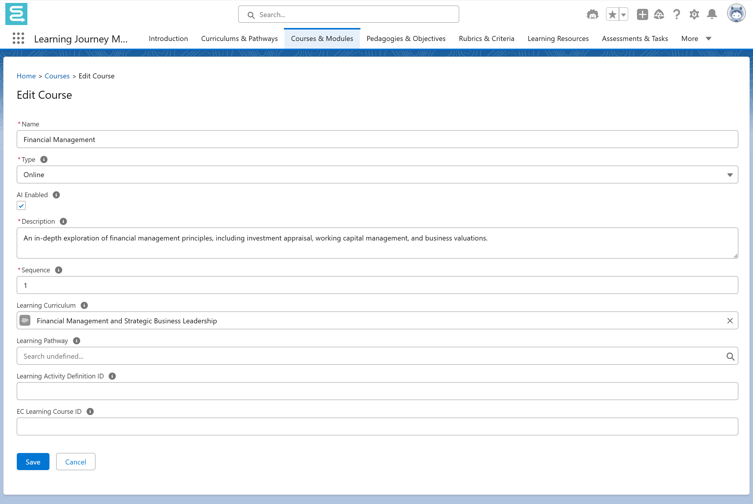 Courses & Modules - Globebyte Documentation