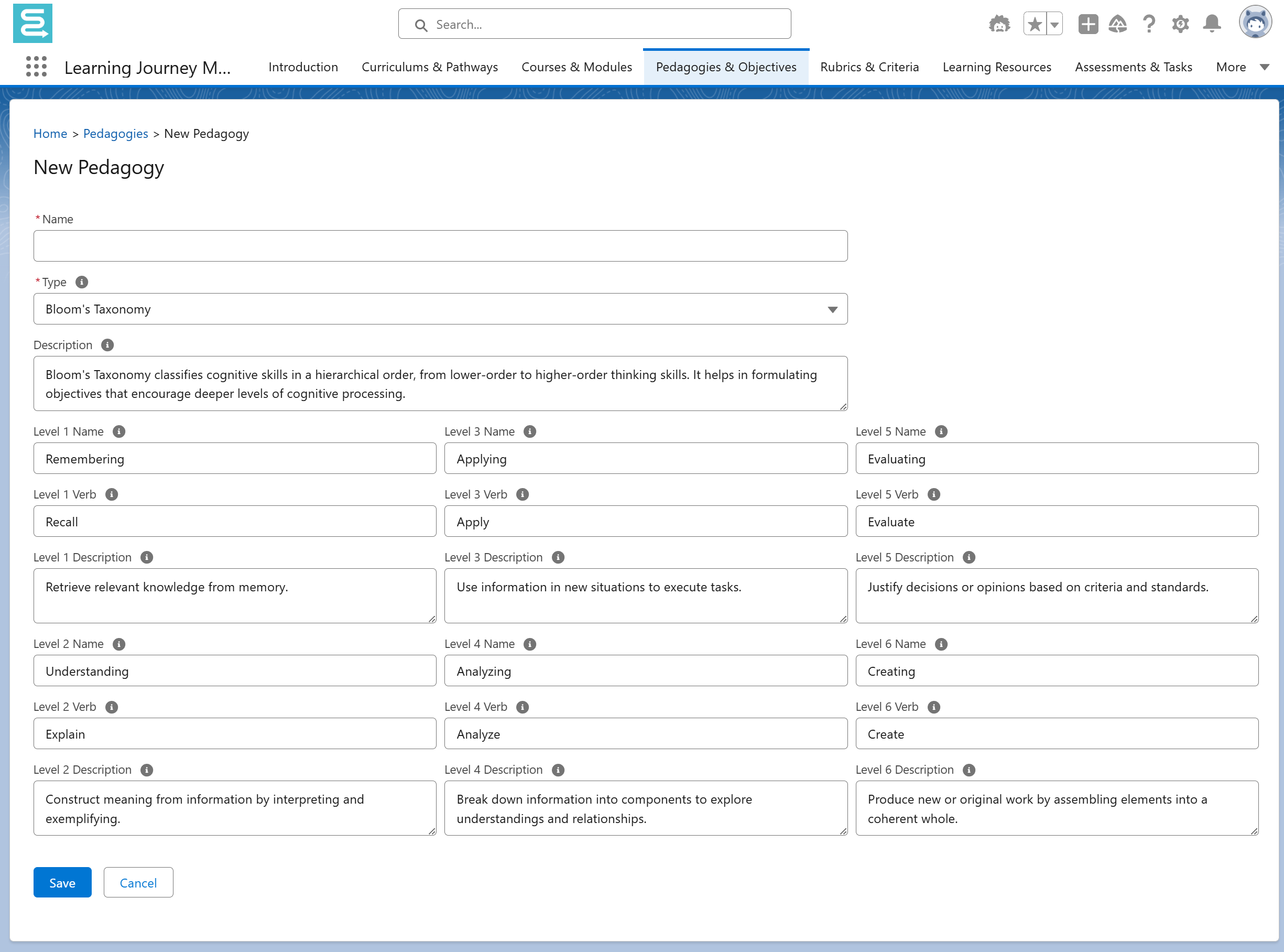 Pedagogies & Objectives - Globebyte Documentation