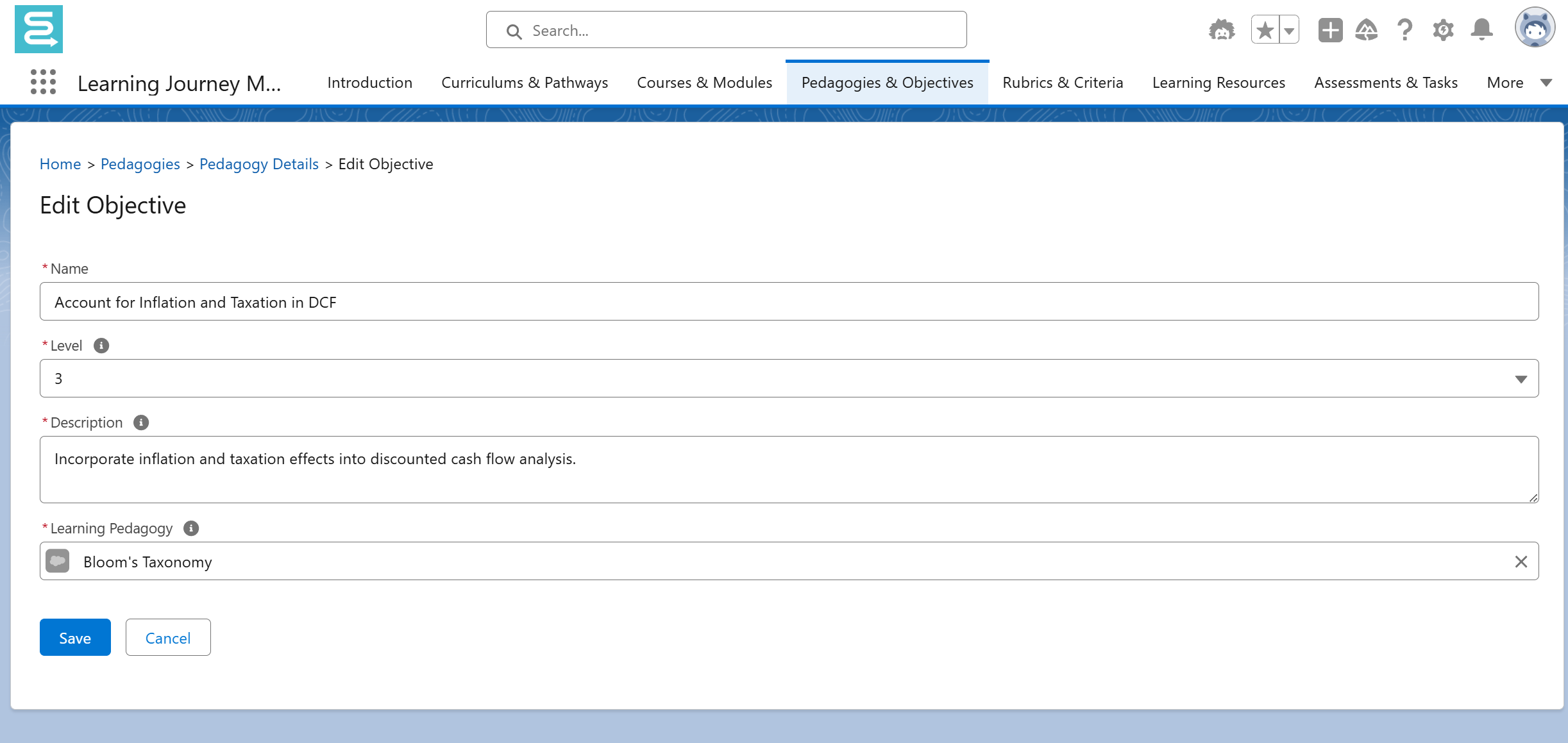 Pedagogies & Objectives - Globebyte Documentation